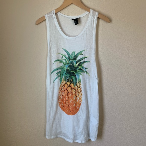 H&M Tops - 3/$20 H&M Sparkly Pineapple Racerback Tank
